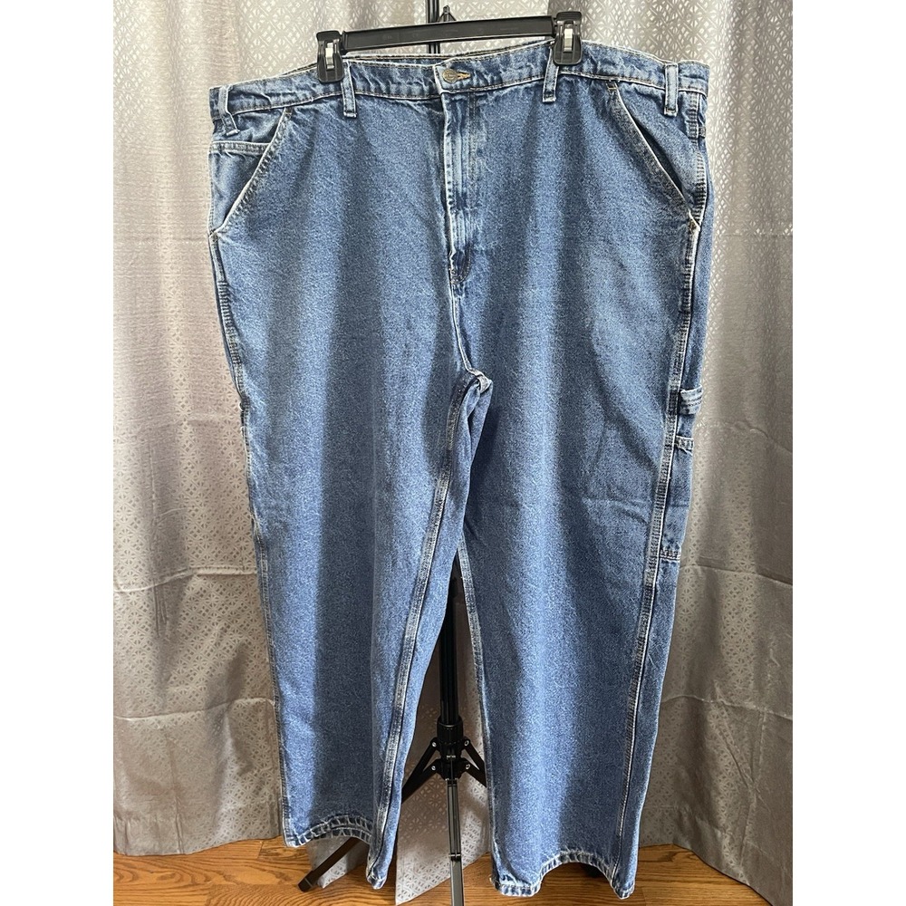 RK Rural King Men's 48x 30 Real Work Wear Carpenter Denim Blue Jeans